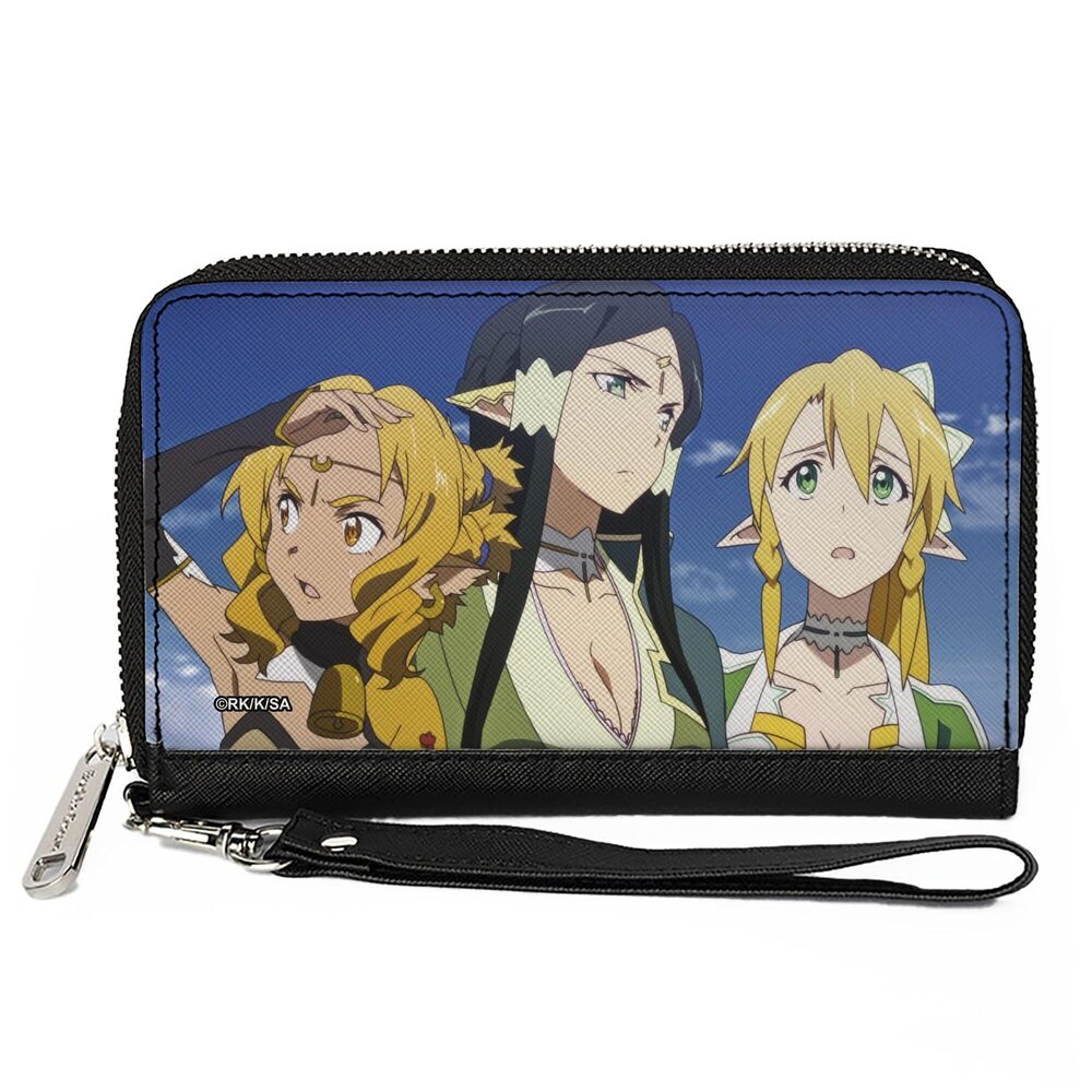 3962 Sword Art Online Wallet, Zip Around, Sword Art Online Three Character